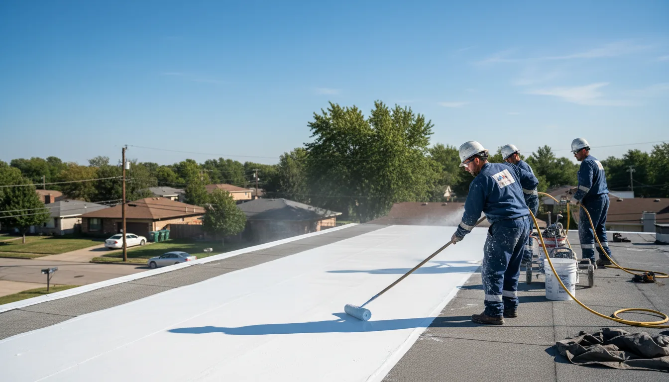 Commercial roof coating in Tafton, PA near me
